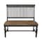 International Concepts Vista Slatback Bench, Hickory/Washed Coal BE45-65 - alternate 2